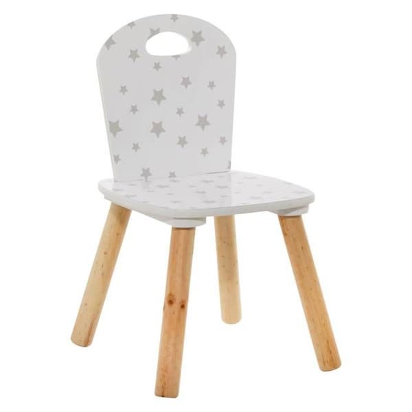 DOUCEUR barnstol - Vit - L 32 x D 31,5 x H 50 cm