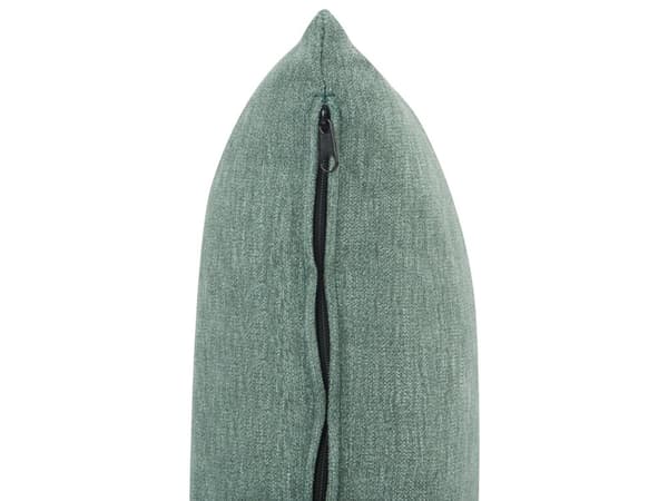 Schäslong Grön Tyg Klädsel Armstöd Kudde Ryggstöd Modern Design Symmetriskt Vardagsrum