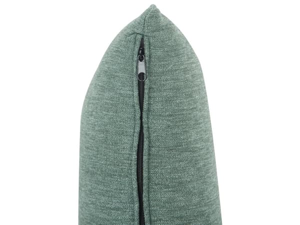 Schäslong Grön Tyg Klädsel Armstöd Kudde Ryggstöd Modern Design Symmetriskt Vardagsrum