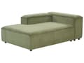 Miniatyrbillede 6 af 11: Chaiselong Grøn Fløjl Daybed med Ryglæn Gæsteseng Multifunktionel Chaise Højrevendt Sofa Moderne til Stuen Højrevendt
