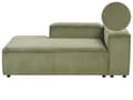 Miniatyrbillede 1 af 11: Chaiselong Grøn Fløjl Daybed med Ryglæn Gæsteseng Multifunktionel Chaise Højrevendt Sofa Moderne til Stuen Højrevendt