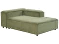 Miniatyrbillede 6 af 11: Chaiselong Grøn Fløjl Daybed med Ryglæn Gæsteseng Multifunktionel Chaise Venstrevendt Sofa Moderne til Stuen