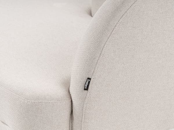 Schäslong Höger Ljusbeige Polyester Traditionell Dagbädd i Retro-stil Möbler Vardagsrum