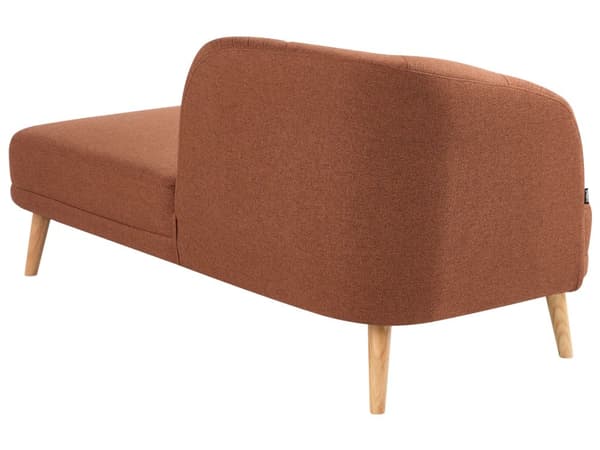 Chaiselong Gyldenbrun Polyester Daybed med Ryglæn Gæsteseng Multifunktionel Chaise Venstrevendt Sofa Moderne til Stuen