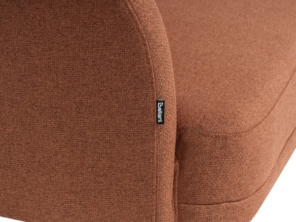 Chaiselong Gyldenbrun Polyester Daybed med Ryglæn Gæsteseng Multifunktionel Chaise Venstrevendt Sofa Moderne til Stuen