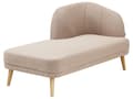 Miniatyrbillede 4 af 8: Chaiselong Lysebrun Polyester Daybed med Ryglæn Gæsteseng Multifunktionel Chaise Højrevendt Sofa Moderne til Stuen