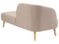 Miniatyrbillede 5 af 8: Chaiselong Lysebrun Polyester Daybed med Ryglæn Gæsteseng Multifunktionel Chaise Venstrevendt Sofa Moderne til Stuen
