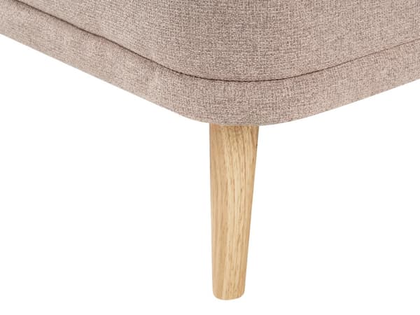 Chaiselong Lysebrun Polyester Daybed med Ryglæn Gæsteseng Multifunktionel Chaise Venstrevendt Sofa Moderne til Stuen