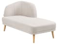 Miniatyrbillede 4 af 8: Chaiselong Beige Polyester Daybed med Ryglæn Gæsteseng Multifunktionel Chaise Venstrevendt Sofa Moderne til Stuen