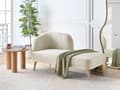 Miniatyrbillede 2 af 8: Chaiselong Beige Polyester Daybed med Ryglæn Gæsteseng Multifunktionel Chaise Venstrevendt Sofa Moderne til Stuen