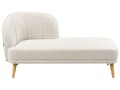 Miniatyrbillede 1 af 8: Chaiselong Beige Polyester Daybed med Ryglæn Gæsteseng Multifunktionel Chaise Venstrevendt Sofa Moderne til Stuen