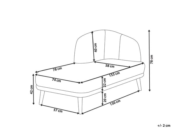 Chaiselong Gyldenbrun Polyester Daybed med Ryglæn Gæsteseng Multifunktionel Chaise Højrevendt Sofa Moderne til Stuen