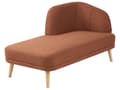 Miniatyrbillede 4 af 8: Chaiselong Gyldenbrun Polyester Daybed med Ryglæn Gæsteseng Multifunktionel Chaise Højrevendt Sofa Moderne til Stuen
