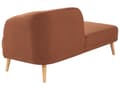 Miniatyrbillede 5 af 8: Chaiselong Gyldenbrun Polyester Daybed med Ryglæn Gæsteseng Multifunktionel Chaise Højrevendt Sofa Moderne til Stuen