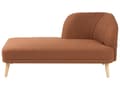 Miniatyrbillede 1 af 8: Chaiselong Gyldenbrun Polyester Daybed med Ryglæn Gæsteseng Multifunktionel Chaise Højrevendt Sofa Moderne til Stuen