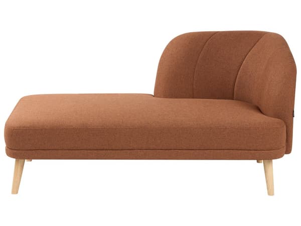 Chaiselong Gyldenbrun Polyester Daybed med Ryglæn Gæsteseng Multifunktionel Chaise Højrevendt Sofa Moderne til Stuen