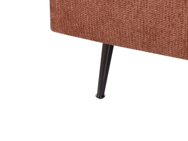 Chaiselong Rød Polyester Daybed med Ryglæn Gæsteseng Multifunktionel Chaise Venstrevendt Sofa Moderne til Stuen