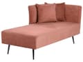 Miniatyrbillede 4 af 11: Chaiselong Rød Polyester Daybed med Ryglæn Gæsteseng Multifunktionel Chaise Højrevendt Sofa Moderne til Stuen