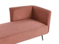 Miniatyrbillede 8 af 11: Chaiselong Rød Polyester Daybed med Ryglæn Gæsteseng Multifunktionel Chaise Højrevendt Sofa Moderne til Stuen