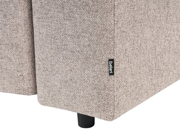 Chaiselong Brun Polyester Daybed med Ryglæn Gæsteseng Multifunktionel Chaise med Opbevaring Sofa Moderne til Stuen