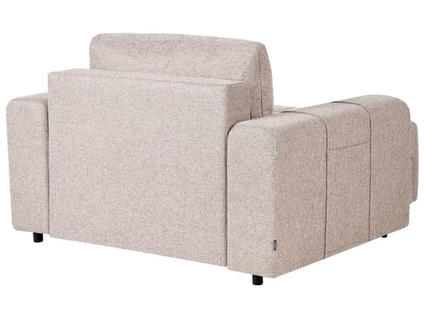 Schäslong Ljusbrun Tyg Klädsel Armstöd Kudde Ryggstöd Modern Design Symmetrisk Vardagsrum
