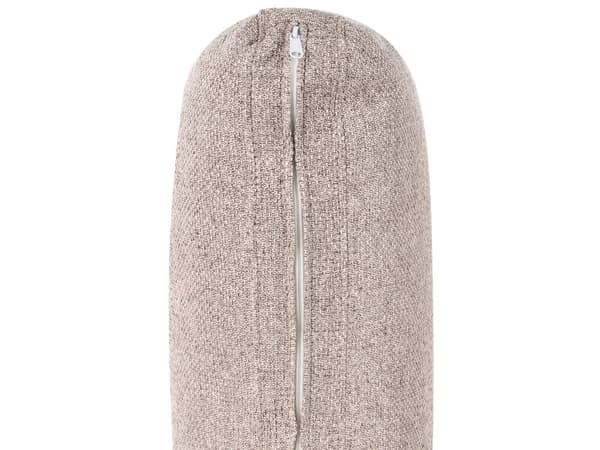 Schäslong Ljusbrun Tyg Klädsel Armstöd Kudde Ryggstöd Modern Design Symmetrisk Vardagsrum