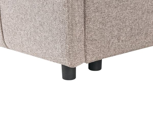 Schäslong Ljusbrun Tyg Klädsel Armstöd Kudde Ryggstöd Modern Design Symmetrisk Vardagsrum