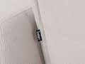 Miniatyrbild 8 av 10: Schäslong Off-White Polyester Tyg Klädsel Lutande Ryggstöd 3 Lägen
