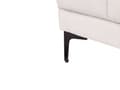 Miniatyrbild 9 av 10: Schäslong Off-White Polyester Tyg Klädsel Lutande Ryggstöd 3 Lägen