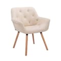 Miniatyrbild 1 av 3: Besöksstol - CLP - Cassidy - Cream-Nature konstläder - Modern design - 1 sits