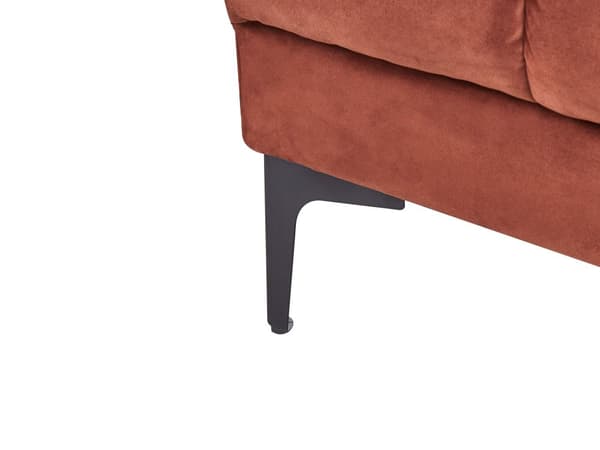 Chaiselong Rød Velour Daybed med Ryglæn Gæsteseng Multifunktionel Chaise med Splitback Sofa Moderne til Stuen
