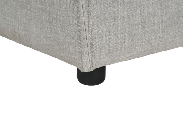 Chaiselong Grå Polyester Daybed med Ryglæn Gæsteseng Multifunktionel Chaise Højrevendt Sofa Moderne til Stuen