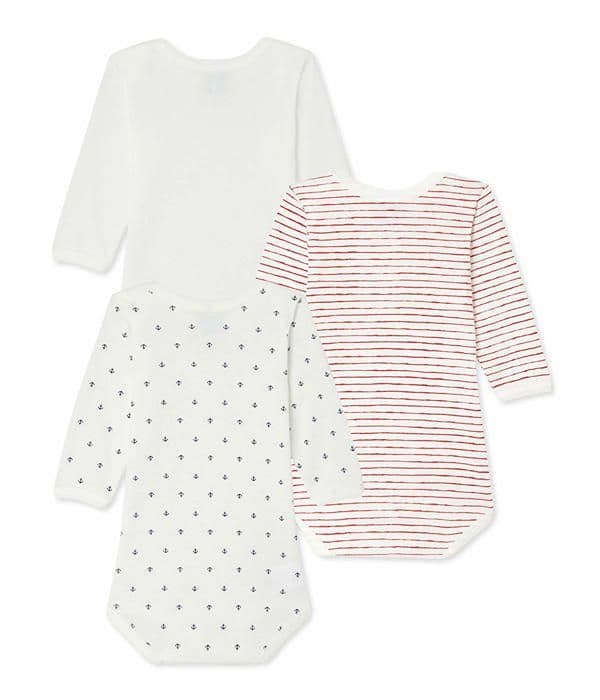 Liten båt - 25956-00 -, Baby Boy Bodysuit (set med 3), Multicolor (00), 67 cm (Tillverkarens storlek: 6m/67cm)
