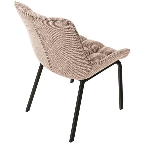 Matsalsstol - Saranda - Tyg - Jordbrun - Metall - Bekväm och Elegant
