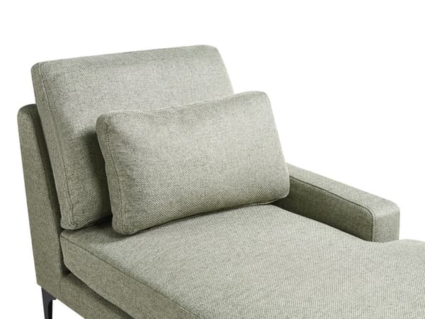 Chaiselong Grøn Polyester Daybed med Ryglæn Gæsteseng Multifunktionel Chaise Venstrevendt Sofa Moderne til Stuen