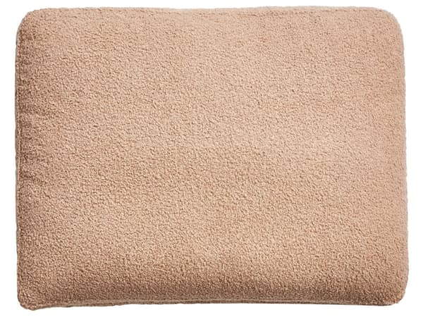 Chaiselong Beige Boucle Daybed med Ryglæn Gæsteseng Multifunktionel Chaise Venstrevendt Sofa Moderne til Stuen