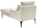 Miniatyrbillede 5 af 11: Chaiselong Lys Beige Polyester Daybed med Ryglæn Gæsteseng Multifunktionel Chaise Venstrevendt Sofa Moderne til Stuen