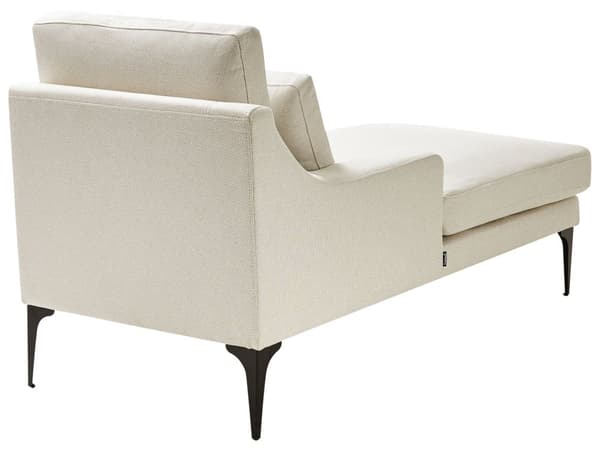 Chaiselong Lys Beige Polyester Daybed med Ryglæn Gæsteseng Multifunktionel Chaise Højrevendt Sofa Moderne til Stuen