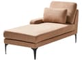 Miniatyrbillede 4 af 11: Chaiselong Beige Boucle Daybed med Ryglæn Gæsteseng Multifunktionel Chaise Højrevendt Sofa Moderne til Stuen