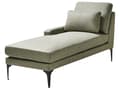 Miniatyrbillede 4 af 11: Chaiselong Grøn Polyester Daybed med Ryglæn Gæsteseng Multifunktionel Chaise Højrevendt Sofa Moderne til Stuen