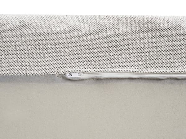 Chaiselong Off-White Polyester Polstret Armløs Stue Møbler Stilfuld Moderne