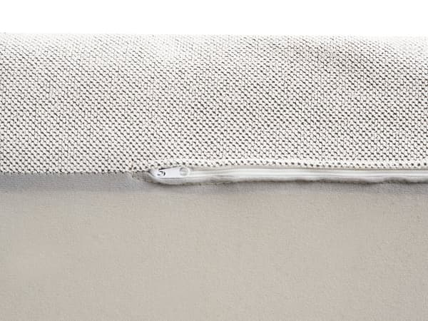 Chaiselong Off-White Polyester Polstret Armløs Stue Møbler Stilfuld Moderne