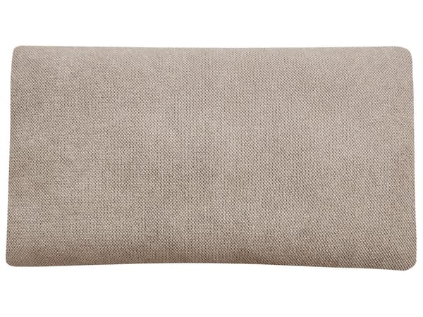 Chaiselong Taupe Polyester Polstret Armløs Stue Møbler Stilfuld Moderne