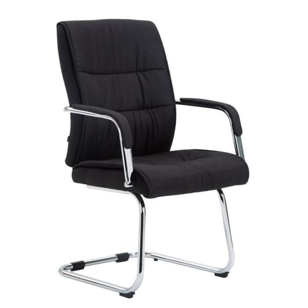Gungstol - Sievert - Svart - Tyg - Modern design - 1 plats