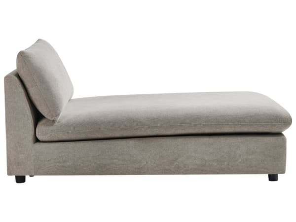 Schäslong Taupe Polyester Stoppad Armlös Vardagsrumsmöbler Snygg Modern