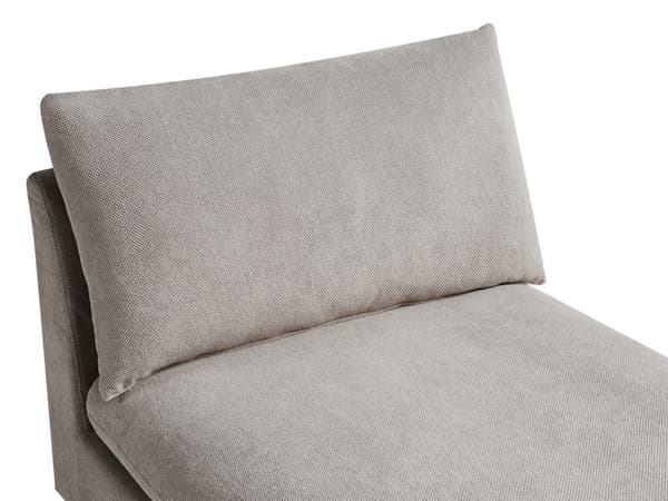 Schäslong Taupe Polyester Stoppad Armlös Vardagsrumsmöbler Snygg Modern