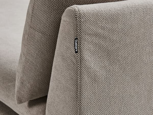 Schäslong Taupe Polyester Stoppad Armlös Vardagsrumsmöbler Snygg Modern