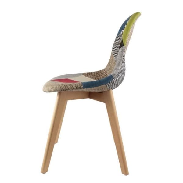 Soffa - Patchwork - Grå - Tyg - Vuxen