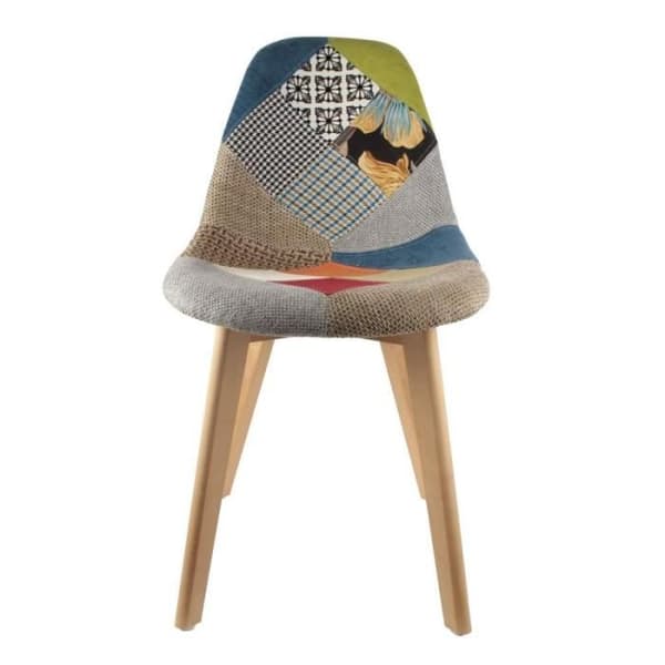 Soffa - Patchwork - Grå - Tyg - Vuxen