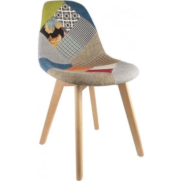 Soffa - Patchwork - Grå - Tyg - Vuxen